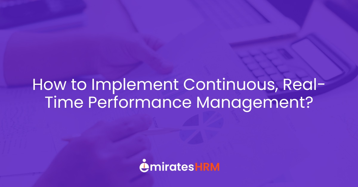 How to Implement Continuous, Real-Time Performance Management?