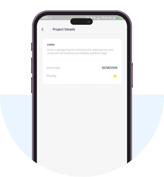 Project Request Live Interface Screenshot